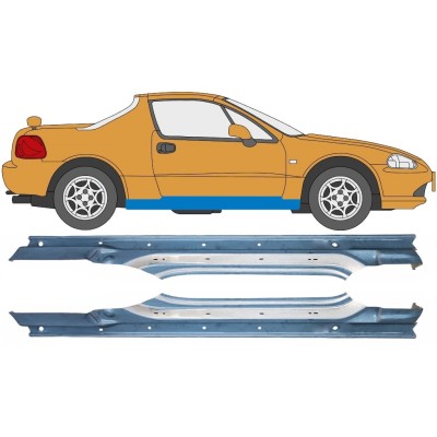 Visas slenkstis už Honda Civic Del Sol 1992-1998 / Kairė + Dešinė / Rinkinys 10537