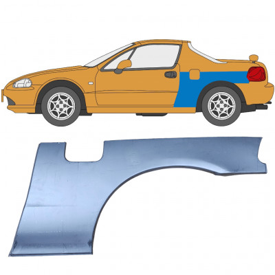 Galinė arka už Honda Civic CRX Del Sol 1992-1998 / Kairė 5645