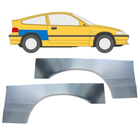 Galinė arka už Honda CRX 1987-1992 / Kairė + Dešinė / Rinkinys 16339
