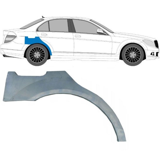 Galinė arka už Mercedes C-Class W204 2007-2014 / Dešinė 5357