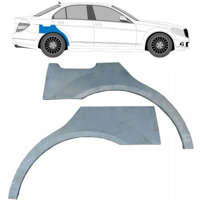 Galinė arka už Mercedes C-Class W204 2007-2014 / Kairė + Dešinė / Rinkinys 10410