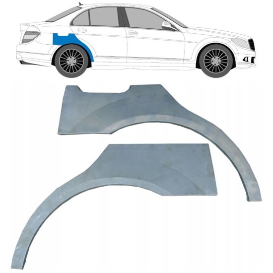Galinė arka už Mercedes C-Class W204 2007-2014 / Kairė + Dešinė / Rinkinys 10410