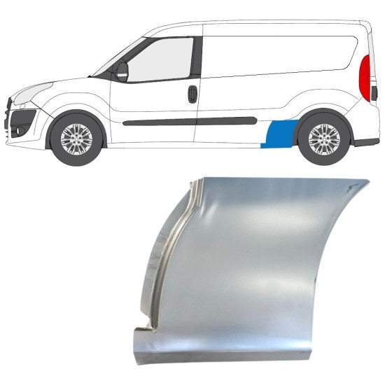 Galinė arka už Fiat Doblo 2010-2022 / Kairė 14991