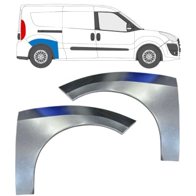 Galinė arka už Fiat Doblo 2010-2022 / Kairė + Dešinė / Rinkinys 15038