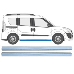 Slenkstis, apatinė už Fiat Doblo 2010-2022 / Kairė + Dešinė / Rinkinys 15361