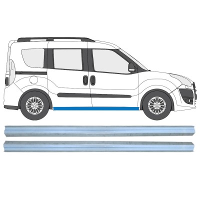 Slenkstis, apatinė už Opel Combo D 2011-2018 / Kairė + Dešinė / Rinkinys 15363