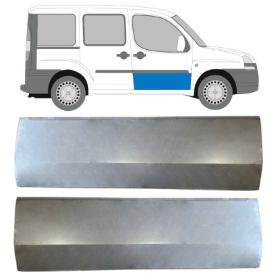 Priekinių durų skarda už Fiat Doblo 2001-2010 / Kairė + Dešinė / Rinkinys 14620