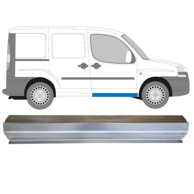 Slenkstis apatinė durų priekinių už Fiat Doblo 2001-2010 / Kairė = Dešinė (simetriška) 14621