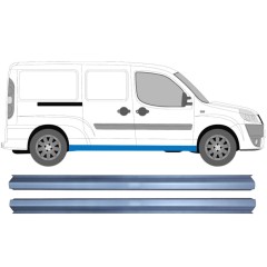 Slenkstis, apatinė už Fiat Doblo 2001-2010 / Kairė + Dešinė / Rinkinys 11347