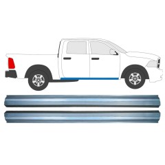 Slenkstis apatinė dalis už Dodge RAM 2008-2013 / Kairė = Dešinė (simetriška) / Rinkinys 12792
