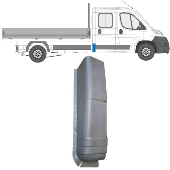 Galinis kampas už Fiat Ducato 2006-2026 / Dešinė 16614