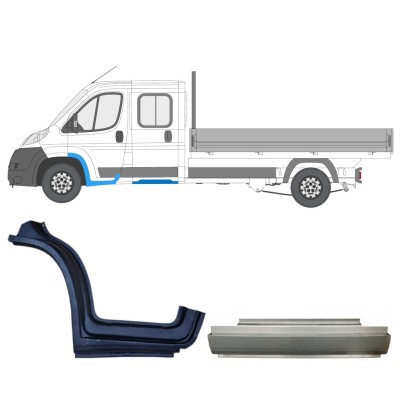 Remonto komplektas už Fiat Ducato 2006-2014 / Kairė / Dviguba kabina / 14797
