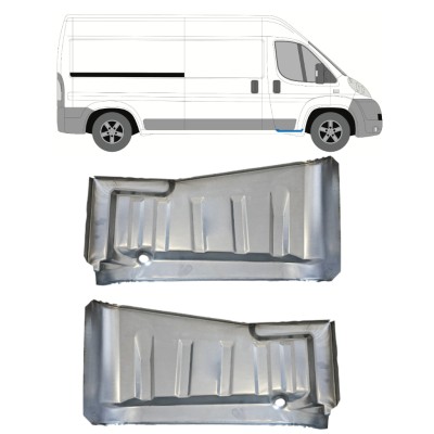 Priek durų vidaus skarda už Fiat Ducato 2006-2014 / Kairė + Dešinė / Rinkinys 15061