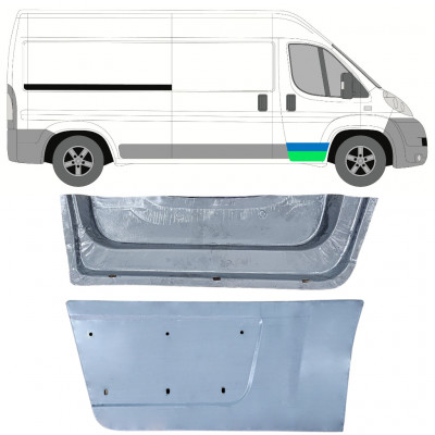 Priekinių durų vidinė + išorinė dalis už Fiat Ducato 2006- / Dešinė / Rinkinys 12004