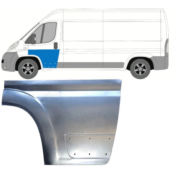 Priekinių durų skarda už Fiat Ducato 2006-2026 / Kairė 16270