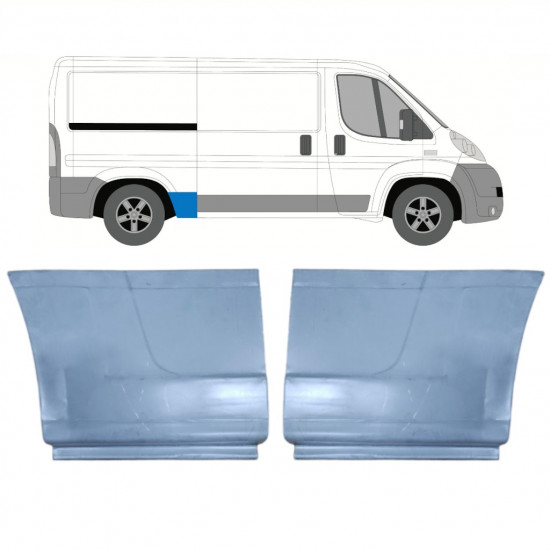 Galinė arka už Fiat Ducato 2006- / MWB / Kairė + Dešinė / Rinkinys 10662