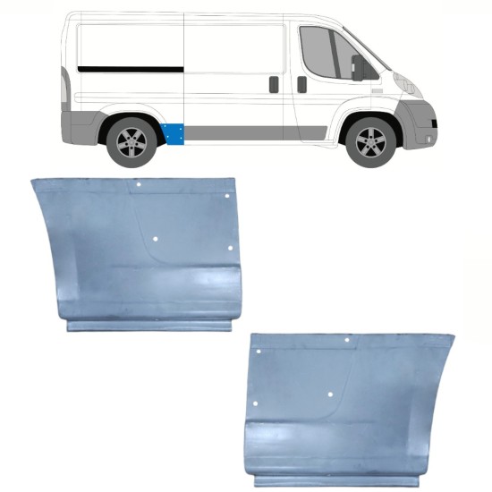 Galinė arka už Fiat Ducato 2006-2014 / Kairė + Dešinė 15113