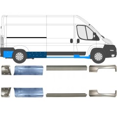 Slenkstis, apatinė už Citroen Jumper 2006-2026 / Kairė + Dešinė / Rinkinys 14161