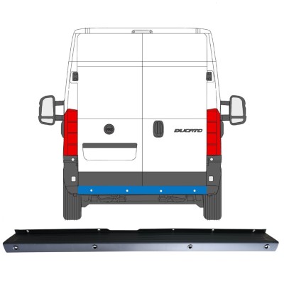 Galinis bamperis su PDC už Fiat Ducato 2006-2018 16925