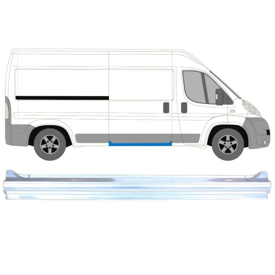 Slenkstis po slankiojančiomis durimis už Fiat Ducato 2006-2026 / Dešinė 8316