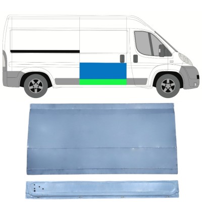 Stumdomų durų vidinė + išorinė dalis už Fiat Ducato 2006-2014 / Dešinė / Rinkinys 14823