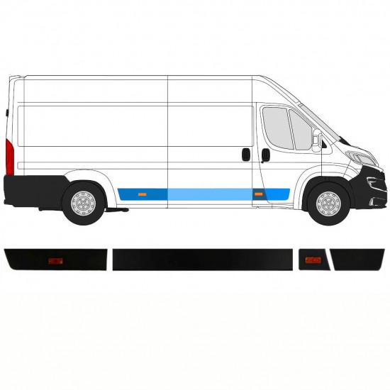 Juostelių rinkinys už Fiat Ducato Boxer Relay 2018- / LWB / Dešinė /  8486