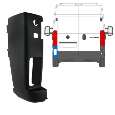 Galinio bamperio kampas 180 laipsnių už Peugeot Boxer 2018- / Kairė 15439