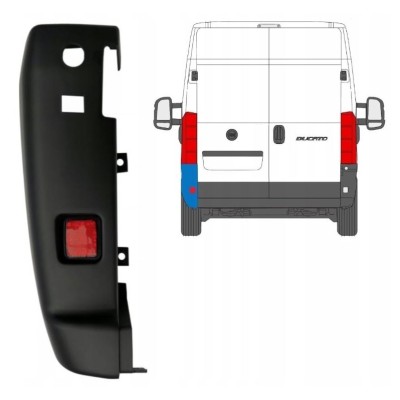 Galinio bamperio kampas 180 laipsnių už Peugeot Boxer 2018- / Kairė 16033