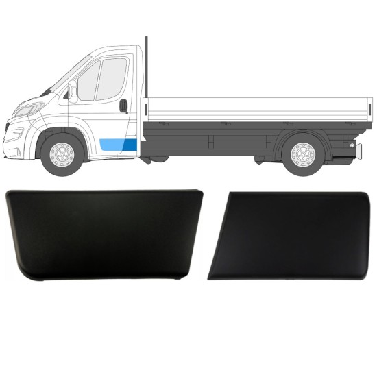Šoninių juostelių rinkinys viengubai kabinai už Fiat Ducato 2018- / Kairė / 14809 Šoninių juostelių rinkinys viengubai kabinai už Fiat Ducato 2018- / Kairė / 14809