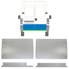 Galinių durų vidinė + išorinė dalis už Peugeot Boxer 1994-2006 / Kairė + Dešinė / Rinkinys 14454