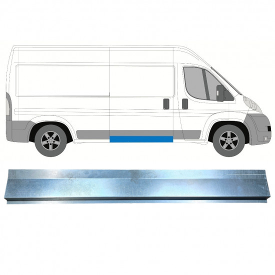 Slenkstis vidinė dalis už Fiat Ducato 2006- / Kairė = Dešinė (simetriška) 12827