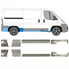 Slenkstis, apatinė už Peugeot Boxer 2006-2026 / Kairė + Dešinė / Rinkinys 14152