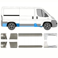 Slenkstis, apatinė už Peugeot Boxer 2006-2025 / Kairė + Dešinė / Rinkinys 14158