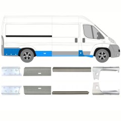 Slenkstis, apatinė už Citroen Jumper 2006-2025 / Kairė + Dešinė / Rinkinys 14167