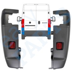Galinio bamperio kampas 270 laipsnių už Peugeot Boxer 2006-2018 / Kairė + Dešinė / Rinkinys 14063