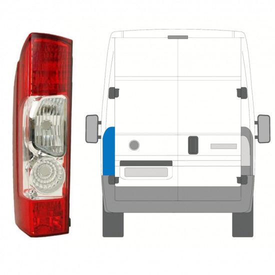 Galinis žibintas už Fiat Ducato 2006-2014 / Kairė 8240