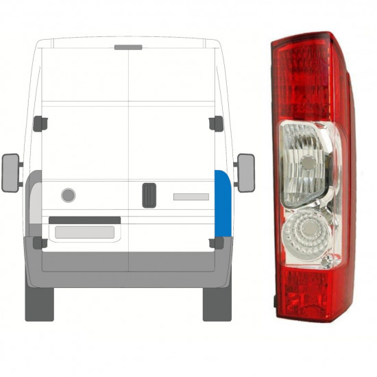 Galinis žibintas už Fiat Ducato 2006-2014 / Dešinė 8239