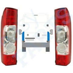 Galinis žibintas už Citroen Jumper 2006-2014 / Kairė + Dešinė / Rinkinys 13233