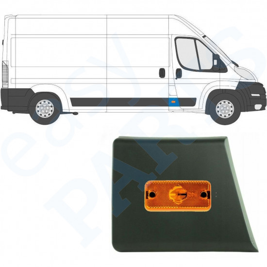 Sparno juosta priekinio statramsčio su lempa už Fiat Ducato 2006- / Dešinė /  10678
