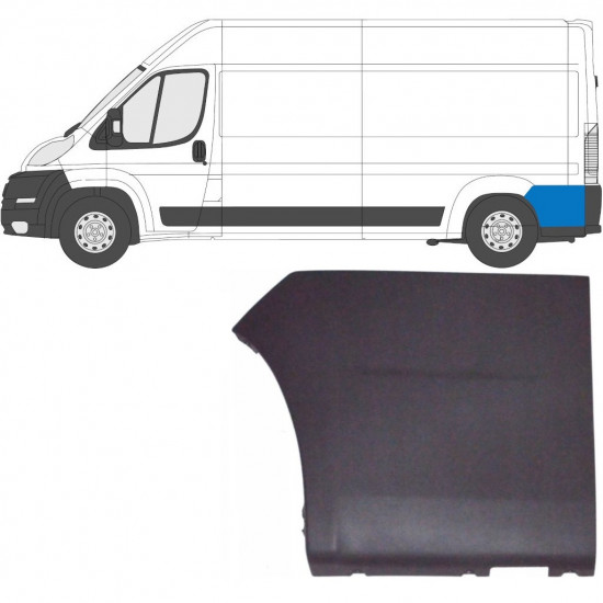 Sparno juosta galinio sparno už Fiat Ducato 2006- / Kairė 6553