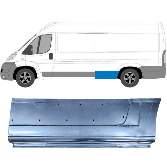 Galinė arka už Fiat Ducato 2006- / Kairė 6528