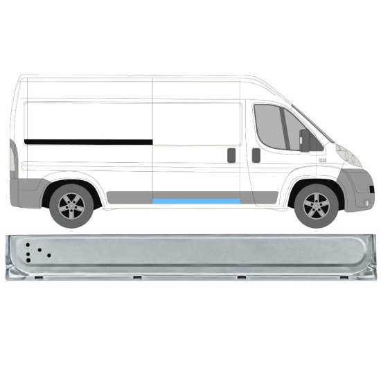 Stumdomų durų vidinė dalis už Fiat Ducato 2006-2026 / Dešinė 17042