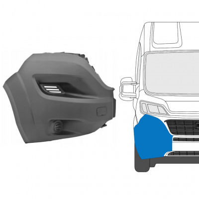 Priekinio bamperio kampas už Fiat Ducato 2014-2018 / Dešinė 9339