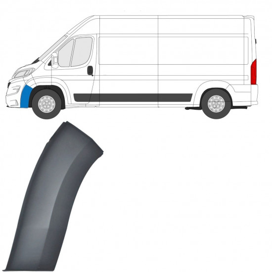 Priekinio bamperio Sparno juosta už Fiat Ducato 2014-2018 / Kairė 7766