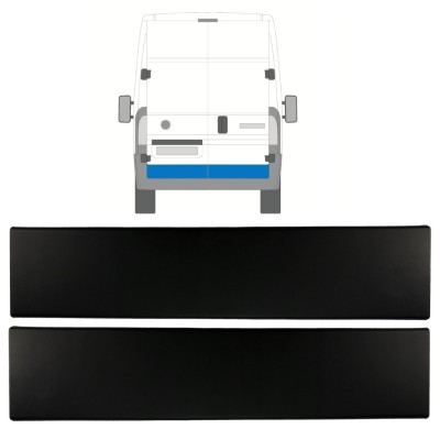 Sparno juosta galinių durų už Fiat Ducato 2018- / Kairė + Dešinė / Rinkinys 9834