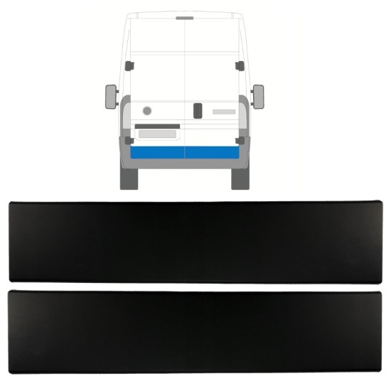 Sparno juosta galinių durų už Fiat Ducato 2018- / Kairė + Dešinė / Rinkinys 9834