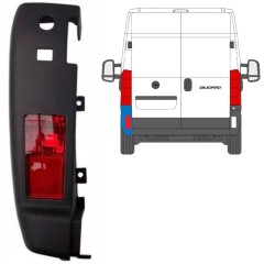 Galinio bamperio kampas su lempa už Peugeot Boxer 2018- / Kairė / Rinkinys 13243