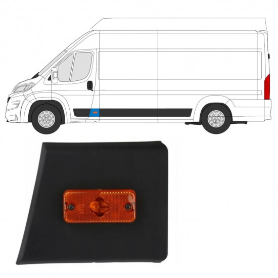 Sparno juosta priekinio statramsčio su lempa už Fiat Ducato 2018- / Kairė 7802