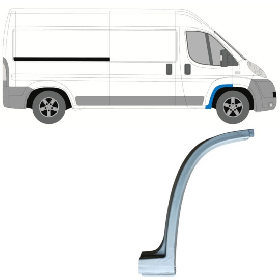 Lankas prie priekinio rato už Fiat Ducato 2006-2026 / Dešinė 16827