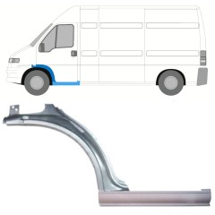 Slenkstis apatinė + sparnas priekinis už Peugeot Boxer 1994-2006 / Kairė / Rinkinys 14080